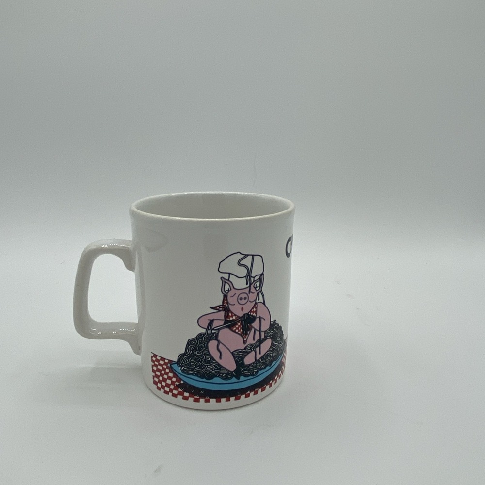 Kiln Craft Chef Pig Mug Set Of 6 Coffee Tea Cup Made In England